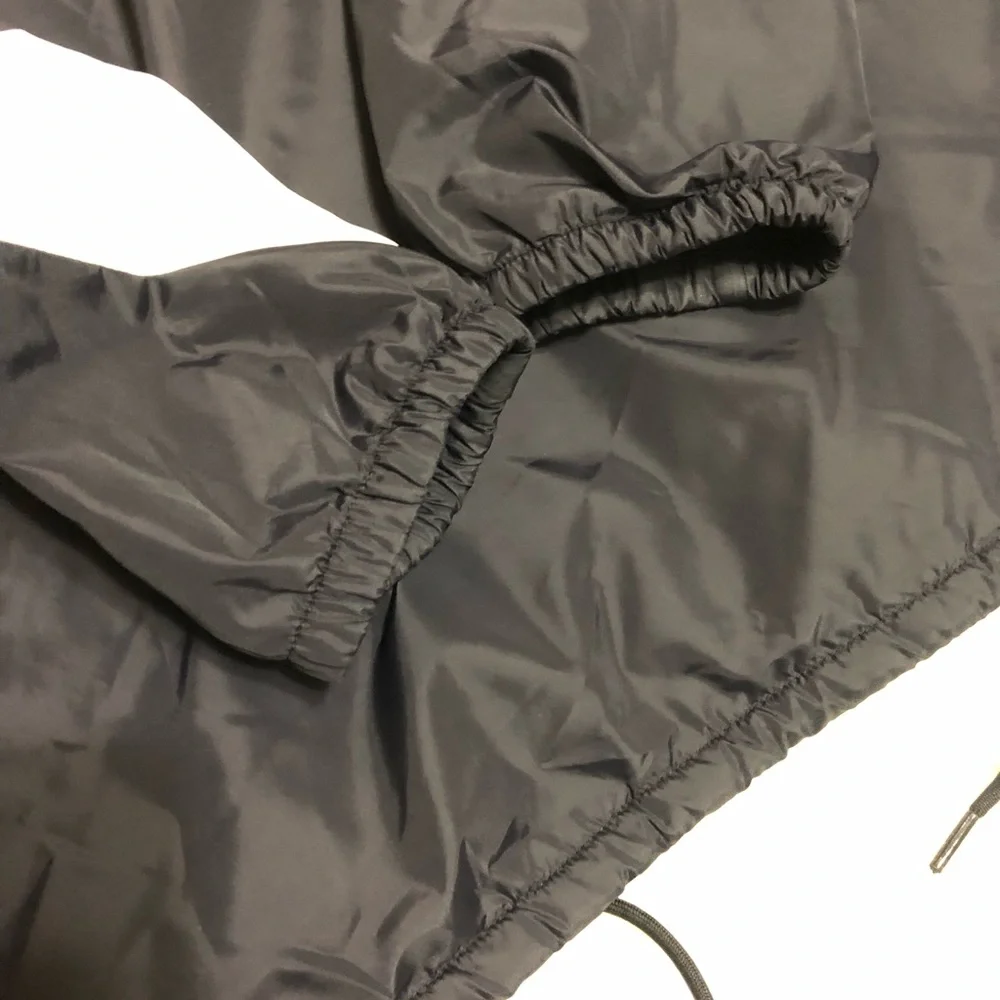 VICTORIAS SECRET PINK BLACK SHERPA LINED ANORAK WINDBREAKER COAT JACKET Sz M - Picture 7 of 15